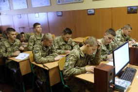 A cadet of the Kiev Military Lyceum named after Ivan Bogun