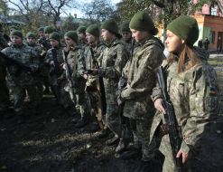 A cadet of the Kiev Military Lyceum named after Ivan Bogun