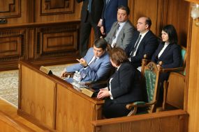 Dmytro Razumkov and Valentyna Danishevska