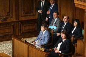 Dmytro Razumkov and Valentyna Danishevska