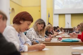 Участники радиодиктанта национального единства