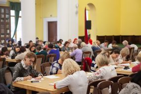 Участники радиодиктанта национального единства