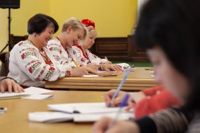 Участники радиодиктанта национального единства