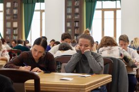 Участники радиодиктанта национального единства