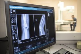 X-ray room at the ambulance hospital