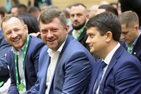 Pavlo Sushko, Oleksandr Korniyenko and Dmytro Razumkov