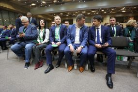 Serhiy Syvokho, Iryna Borzova, Pavlo Sushko, Oleksandr Korniyenko and Dmytro Razumkov