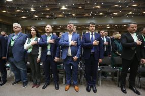 Serhiy Syvokho, Iryna Borzova, Pavlo Sushko, Oleksandr Korniyenko and Dmytro Razumkov