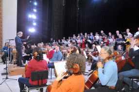Rehearsal of the concert to mark the 200th anniversary of the composer Stanislav Monyushko's birthday