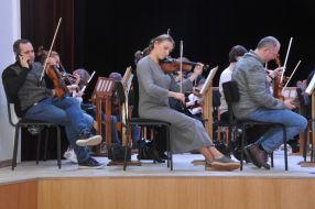 Rehearsal of the concert to mark the 200th anniversary of the composer Stanislav Monyushko's birthday