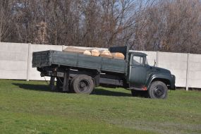Truck with bodywork in the back