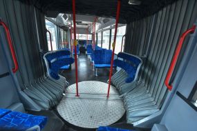 Trolleybus cabin