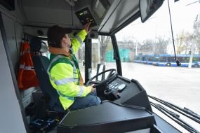 The driver of the trolley