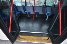 Trolleybus cabin