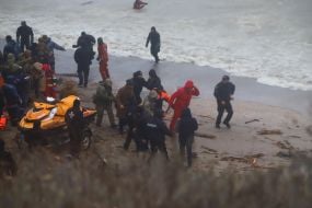Rescue operation to evacuate the crew of the Delphi tanker