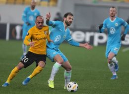 Игровой момент матча