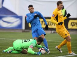 Playing moment of the match