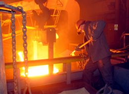 Melting in the foundry shop of JSC "Turboatom"