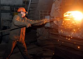 Melting in the foundry shop of JSC "Turboatom"