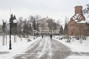 Снег в Чернигове