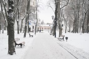 Снег в Чернигове