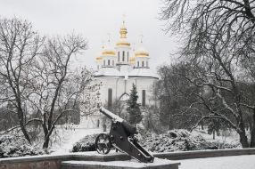 Снег в Чернигове