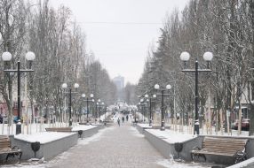 Снег в Чернигове