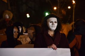 Акция- "карнавал" в поддержку актеров театра им. Заньковецкой