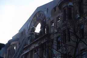 Работы по ликвидации пожара