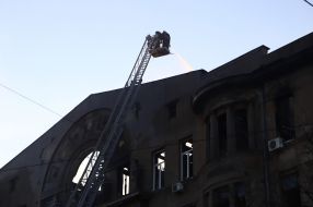 Работы по ликвидации пожара