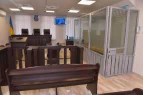Зал заседаний Шевченковского районного суда в Запорожье