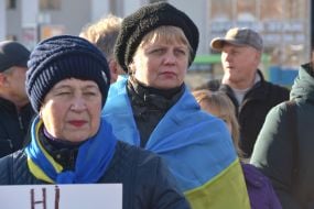 Акція «Червоні лінії для Зеленського» у Херсоні