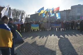 Акція «Червоні лінії для Зеленського» у Херсоні