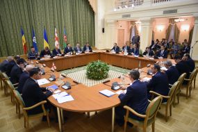 Participants in the GUAM Summit of Prime Ministers