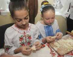 Lyceum students stick dumplings