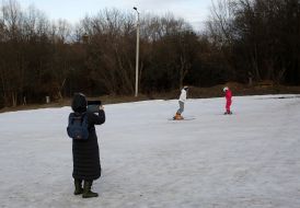 Ski slide in Golosievo