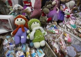 Сувениры на рождественской ярмарке