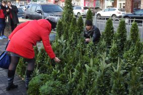 Christmas bazaar in Kiev