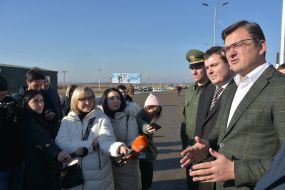 Дмитрий Кулеба отвечает на вопросы журналистов