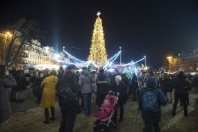 The ceremony of illumination of the main Christmas tree of the country