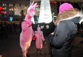 Opening the main Christmas tree in Kharkov