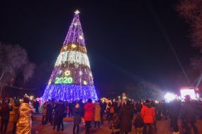 The opening of the main Christmas tree in Zaporizhia