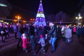 The opening of the main Christmas tree in Zaporizhia
