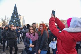Opening of the main Christmas tree of Zaporizhia region
