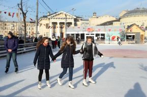 Skating rink in Kiev