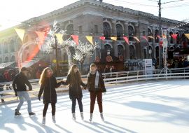 Skating rink in Kiev