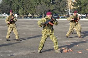 Показательные выступления десантников