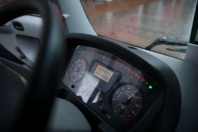 Dashboard in the drivers cab