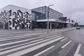 The new passenger terminal at the airport in Zaporozhye