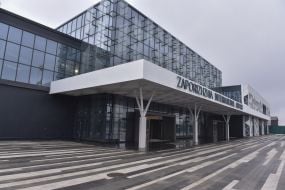 The new passenger terminal at the airport in Zaporozhye